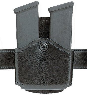 Safariland 572 Concealment Magazine Holder, Paddle, Double - Plain Black, Ambidextrous 572-83-2