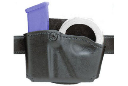Safariland 573 Concealment Magazine Holder, Paddle, Single w/Cuff Pouch - STX Basket Weave, Ambidextrous 573-83-481
