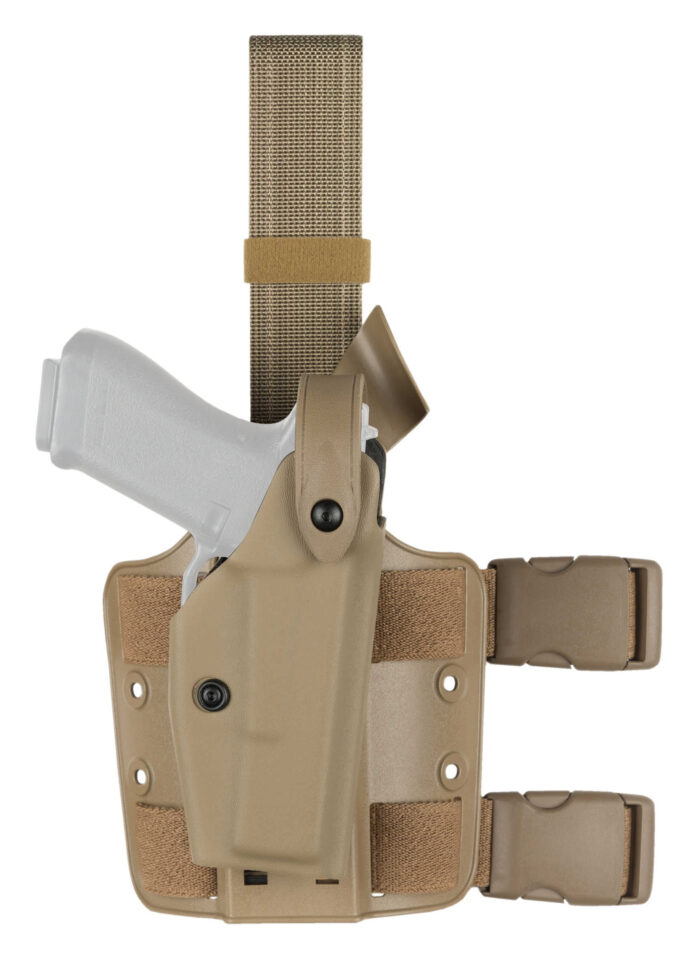 Safariland 6004 SLS Tactical Holster - STX FDE Brown, Left Hand 6004-3770-552