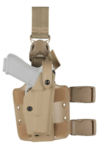 Safariland 6005 SLS Tactical Holster w/ Quick Release Leg Harness - STX FDE Brown, Left Hand 6005-96