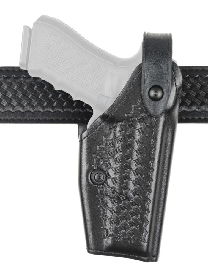 Safariland 6280 Level II Retention, Mid-Ride Holster - Basket Black, Right Hand 6280-61-81