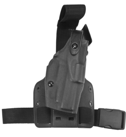 Safariland 6305 ALS Tactical Holster w/ Quick Release Leg Harness - STX TAC Black, Right Hand 6305-744-131