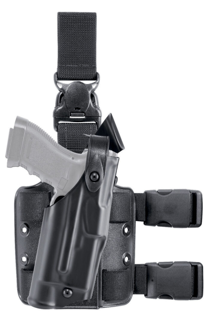 Safariland 6305 ALS Tactical Holster w/ Quick Release Leg Harness - STX TAC Black, Right Hand 6305-73-131