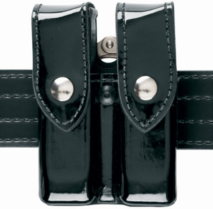 Safariland 72 Mag/Cuff Pouch, Top Flap - Hi Gloss Black, Ambidextrous 72-83-9