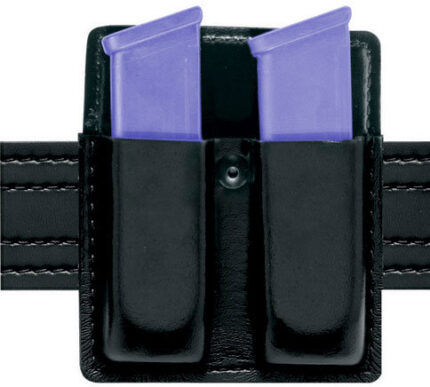 Safariland 75 Double Mag Pouch Without Flaps - Plain Black, Ambidextrous 75-83-2