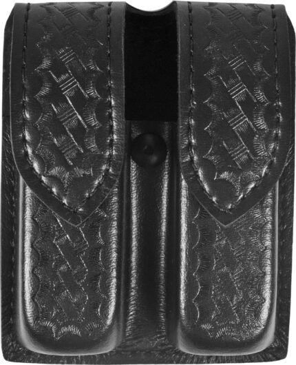 Safariland 77 Double Handgun Magazine Pouch - Basket Black, Ambidextrous 77-283-4HS