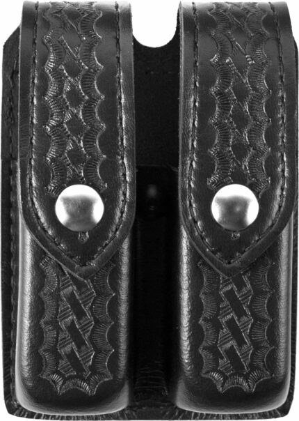 Safariland 77 Double Handgun Magazine Pouch - Basket Black, Ambidextrous 77-83-4