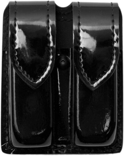 Safariland 77 Double Handgun Magazine Pouch - Hi Gloss Black, Ambidextrous 77-83-9