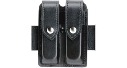 Safariland 77 Double Handgun Magazine Pouch - STX Plain Black, Ambidextrous 77-76-4B