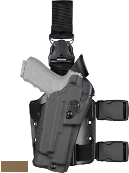 Safariland ALS Tactical Thigh Holster - STX FDE Brown, Right 6355-1492-551