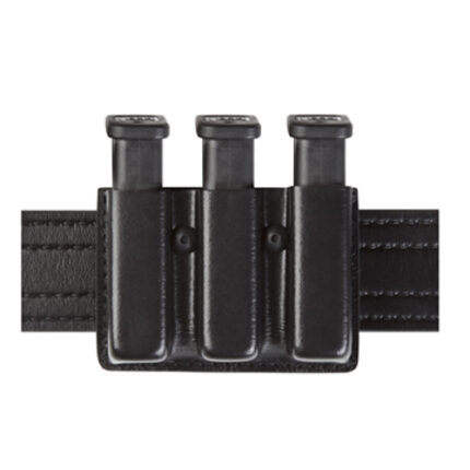 Safariland Model 775 Slim Triple Firearm Magazine Pouch Open Top B/W Black Colt 1911