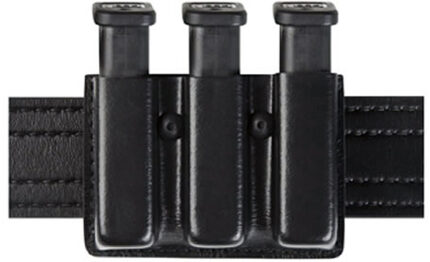 Safariland Model 775 Slim Triple Pistol Magazine Pouch Open Top B/W Black Glock 20 21