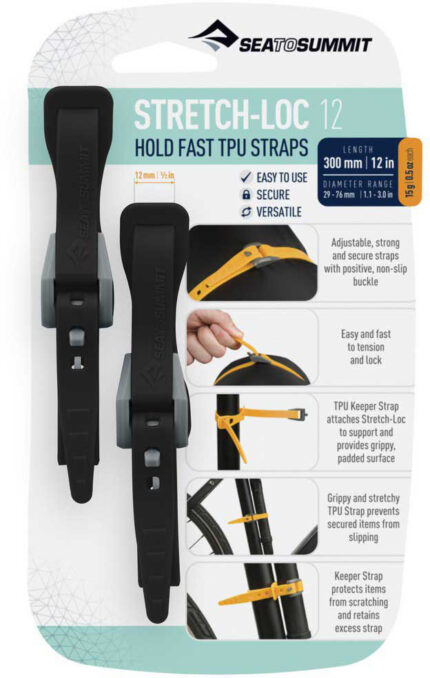 Sea to Summit Stretch-Loc TPU Straps 12, 2 Pack