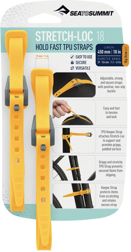 Sea to Summit Stretch-Loc TPU Straps 18, 2 Pack