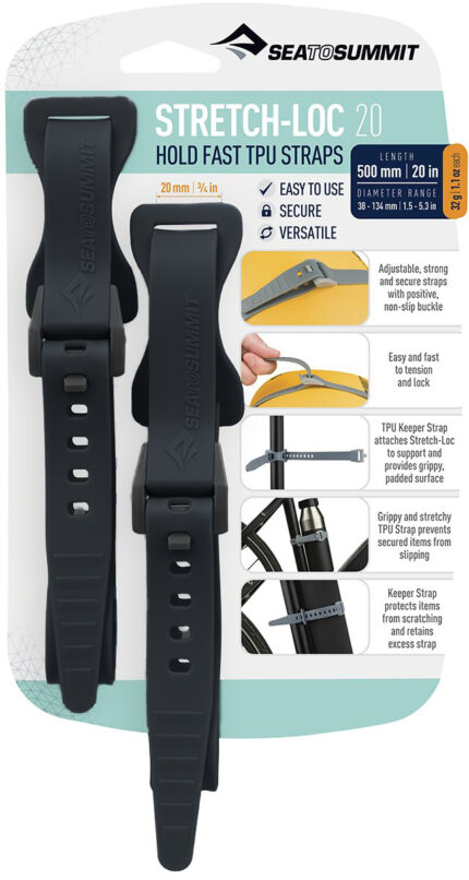 Sea to Summit Stretch-Loc TPU Straps 20, 2 Pack