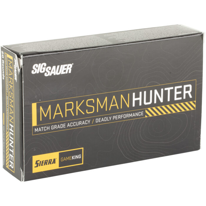 SIG SAUER Marksman Hunter .300 Winchester 165 Grain Sierra Gameking Brass Case Centerfire Rifle Ammunition