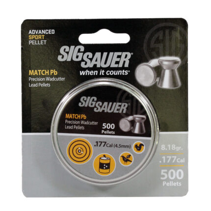 SIG SAUER Match .177 Lead Flat Nose Pellets