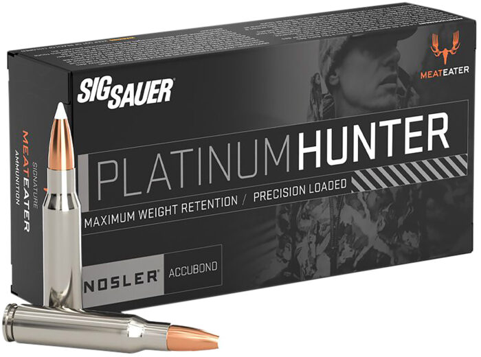 SIG SAUER Platinum Hunter .30-06 Springfield 180 Grain Nosler Accubond Brass Cased Centerfire Rifle Ammunition