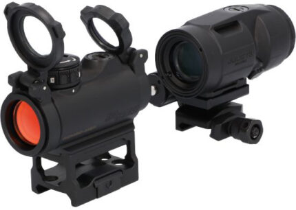 SIG SAUER ROMEO-MSR Gen 2 1x20mm Reflex Red Dot Sight and JULIET5 Micro 5x24mm Magnifier Combo Kit