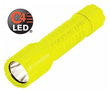 Streamlight PolyTac LED Helmet Lighting Kit - Yellow PolyTac LED Flashlight, Black Jack Mount, Helmet Band