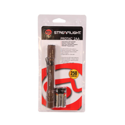 Streamlight ProTac 2AA Tactical Handheld Flashlight w/ 2 AA Alkaline Batteries and Holster