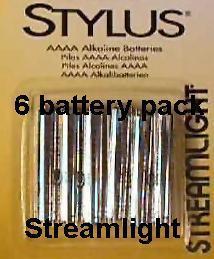 Streamlight Stylus AAAA Batteries 6-Pack