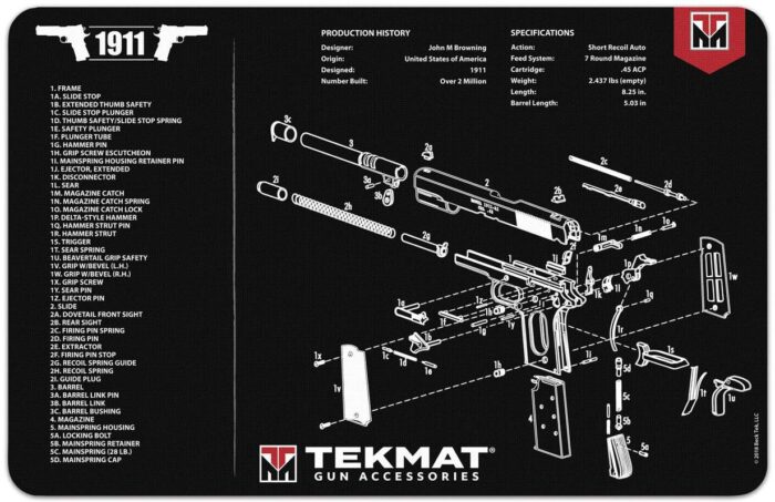 TekMat 1911 Gun Cleaning Mats