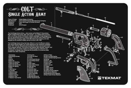 Tekmat Armorers 11inx17in Colt SA Army Bench Mats
