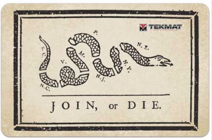 Tekmat Armorers 11inx17in Join Or Die Flag Bench Mats