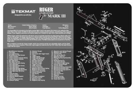 Tekmat Armorers 11inx17in Ruger Mark III Pistol Bench Mats