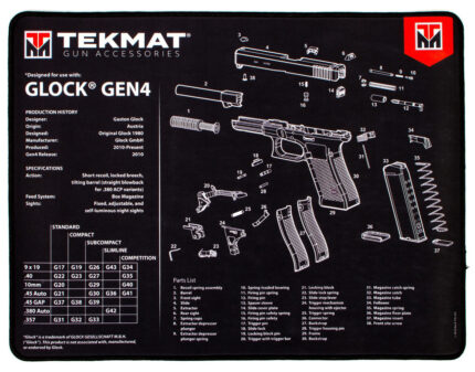 Tekmat Armorers Ultra 15inx20in Glock Gen 4 Bench Mats