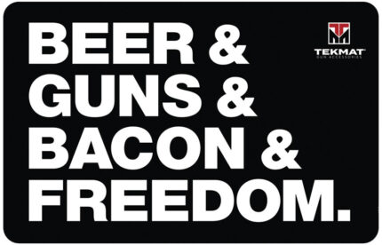 TekMat Gun Cleaning Mat, Beer & Guns & Bacon & Freedom