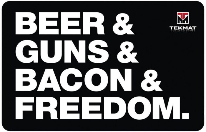 TekMat Gun Cleaning Mat, Beer & Guns & Bacon & Freedom