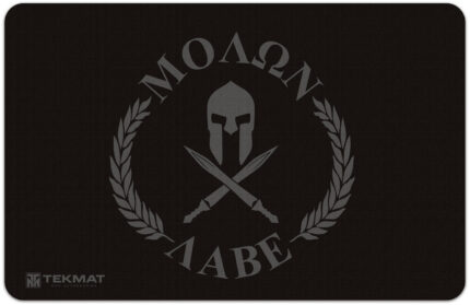 TekMat Molon Labe "Come and Take Them" Gun Cleaning Mat, Black, 11 x 17