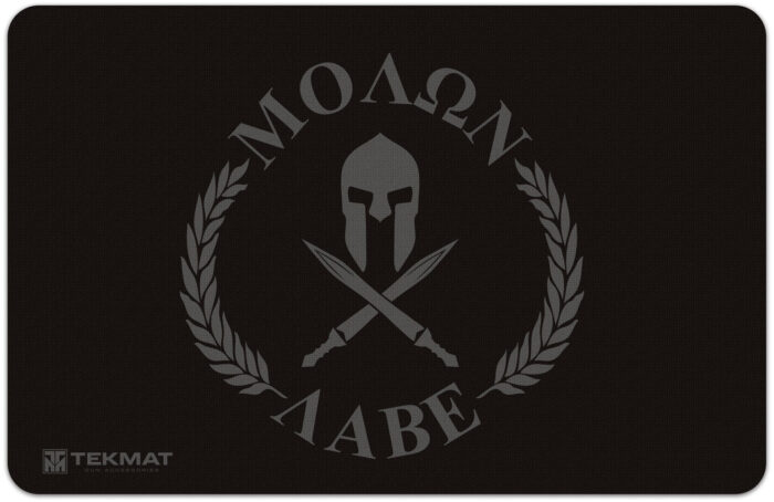 TekMat Molon Labe "Come and Take Them" Gun Cleaning Mat, Black, 11 x 17