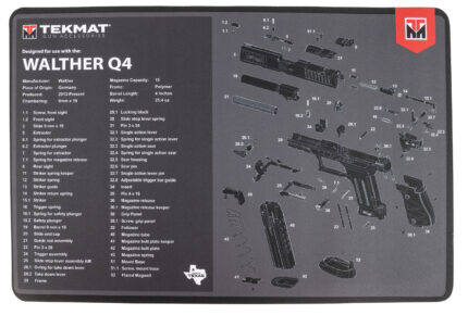 TekMat TEKR17WALQ4SF Walther Q4 SF Cleaning Mat