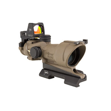 Trijicon 4x32 ACOG ECOS Rifle Scope w/ Backup Iron Sights and Red Dot RMR
