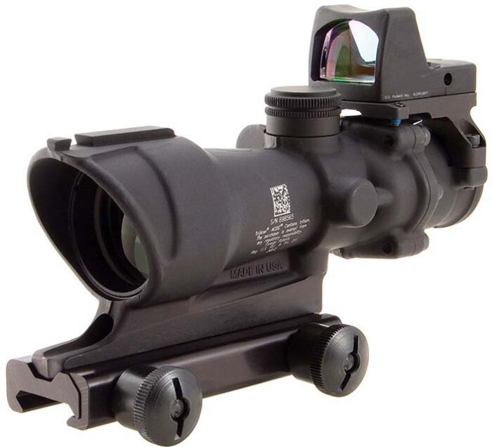 Trijicon 4x32 ACOG Rifle Scope w/ Colt Knob Thumbscrew Mount and Red Dot RMR