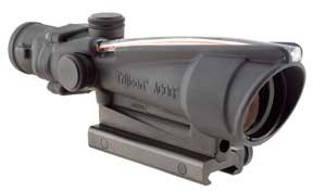 Trijicon ACOG 3.5x35 Scope, Dual Illuminated Crosshair .223 Ballistic Reticle w/ TA51 Mount, Red TA11J, Amber TA11J-A, Green TA11J-G