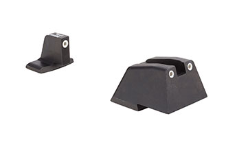 Trijicon Night Sight Suppressor Set w/White Front/White Rear and Green Lamps - for HandK .45C/P30/VP9