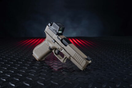 TRYBE Defense Glock 17 Gen 5 Pistol Parts, Holosun HE509T X2 Enclosed Reflex Optical Red Dot Sight, Red Illumination