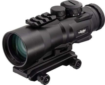 TRYBE Optics 5x36mm Compact Prism Scope Red Dot Sight, 36mm Tube