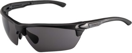 TRYBE Tactical Universal Fit Safety Glasses/w Adjustable Wire Core Temples and Nose Piece