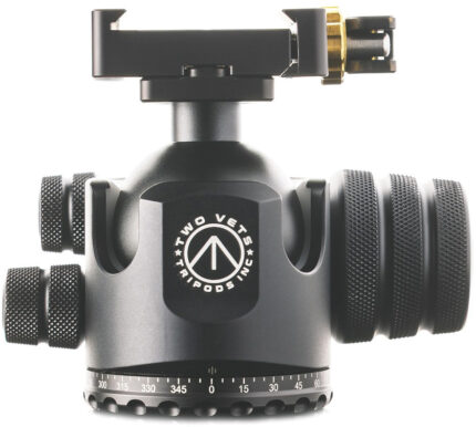 Two Vets Tripods Inc 44mm Dual Tension Ballhead W/ Area 419 Arcalock QD