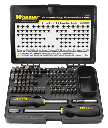 Wheeler Engineering 89 Piece Professional Gunsmithing Screwdriver Set