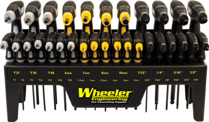 Wheeler Fine Gunsmith Equipment SAE/Metric/Hex/Torx P-Handle Driver Set - 30 pc