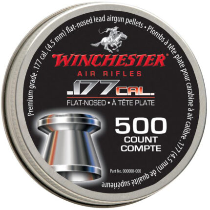 Winchester .177 Cal. Flat Pellets - 500 Tin