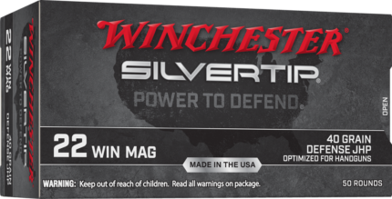 Winchester .22 Winchester Magnum Rimfire 40 Grain Jacketed Hollow-Point Rimfire Ammunition