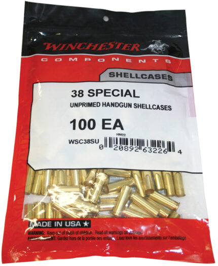 Winchester .38 Special Unprimed Handgun Brass
