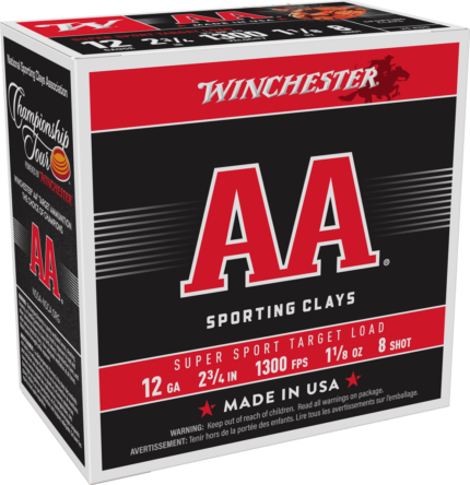 Winchester AA 12 Gauge 2.75in Size 8 Shotgun Ammunition